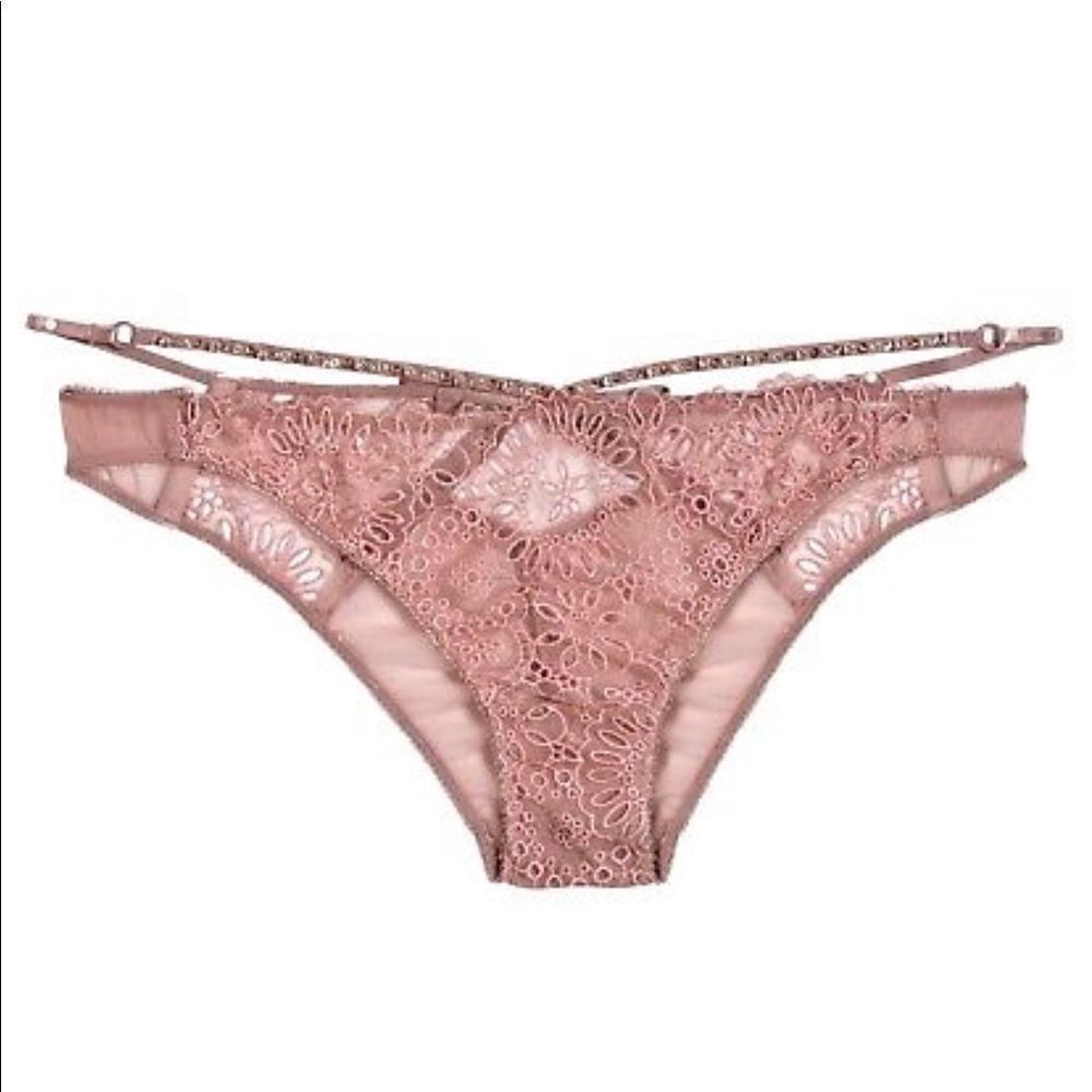 Victoria’s Secret Designer Collection Swarovski Crystal cheeky  panty Medium $88